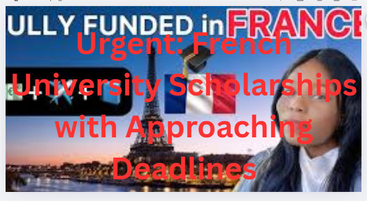 Urgent: French University Scholarships with Approaching Deadlines